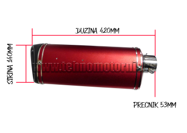 Auspuh D TYPE 300 WITH SCREW